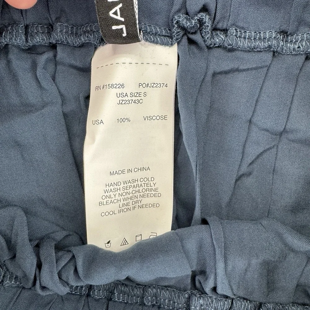 Jantzen Woven Pull On Faux Wrap Cover Up Skirt Size Small Marine Blue
